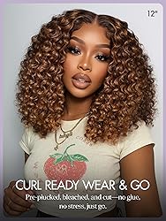 LUVME HAIR 5X5 Deep Curly 10 Inch 100% Human Hair