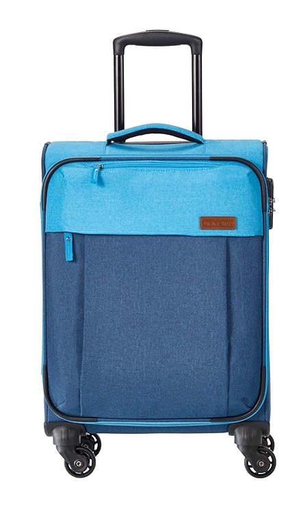 Travelite Leichtes lässiges Surferlook Trolley Koffer 55 cm, 32 L, Marine/Blau