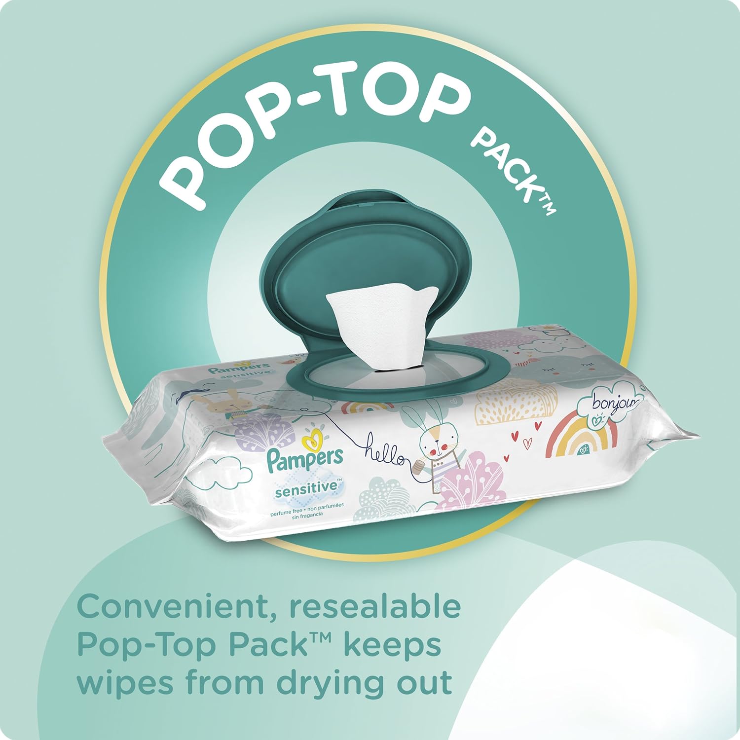 pampers sensitive wipes 392