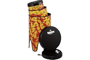 Meinl Percussion 3-Piece Bass Drum Set with Removable Pop Off Napa Heads, VivaRhythm Series-NOT Made in China-Stackable Design and Non-Slip Rubber Bottom, 2-Year Warranty (VR-BDPOSET-NH)