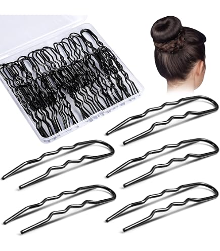 Amazon.com : 36 Pieces U Shaped Hair Pins Metal Bobby Ballet  display picture 3