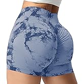 VOYJOY Women Workout Shorts 3.6" Scrunch Butt Lifting Gym Shorts Seamless Yoga Biker Shorts
