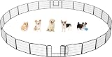 Yaheetech 24-Panel Heavy-Duty Dog Playpen 60cm High for Small Dogs
