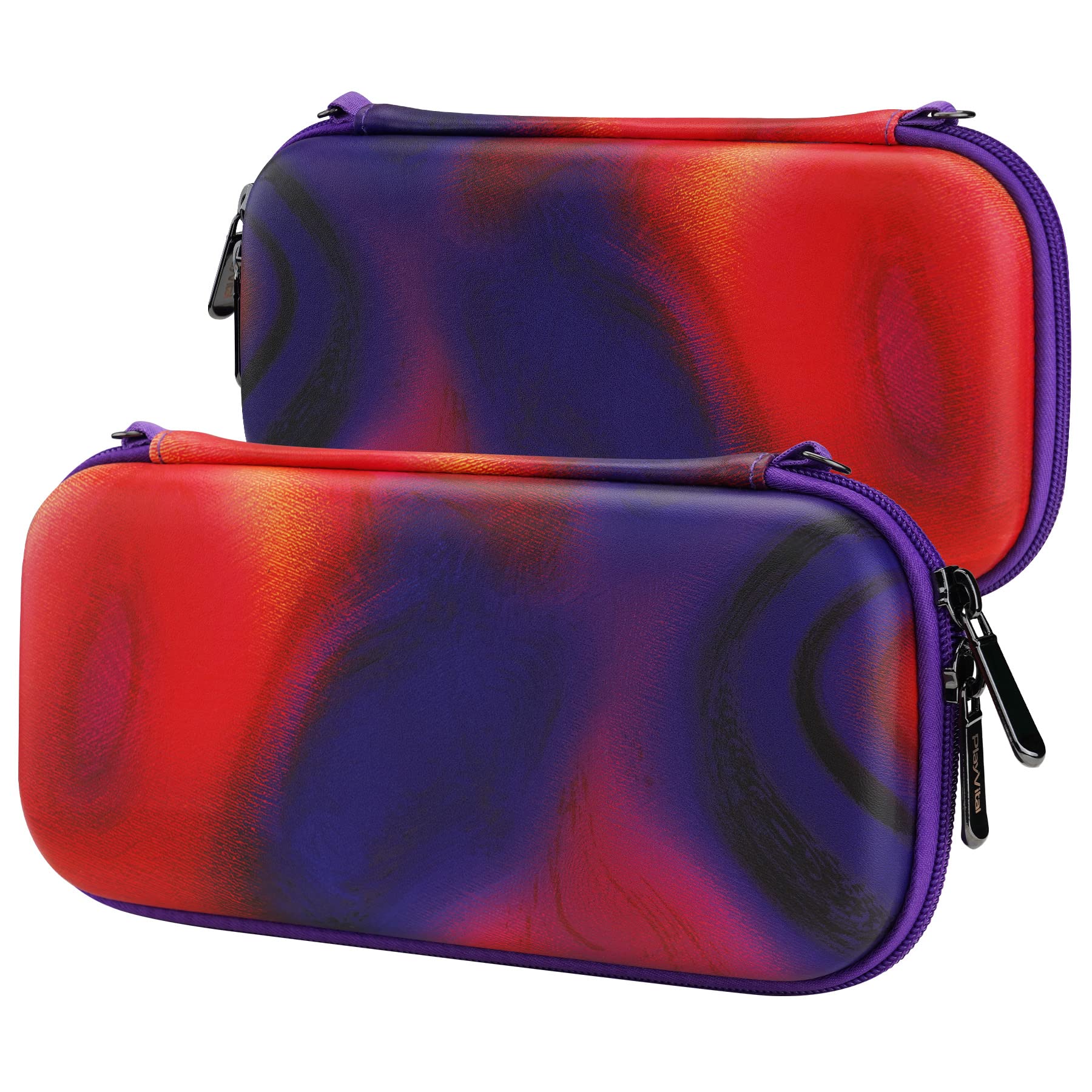 PlayVital Case for Nintendo Switch Lite, Carry Bag, Travel Bag, Accessories, Protective Case for Switch Lite with Stick Caps and 10 Storage Space
