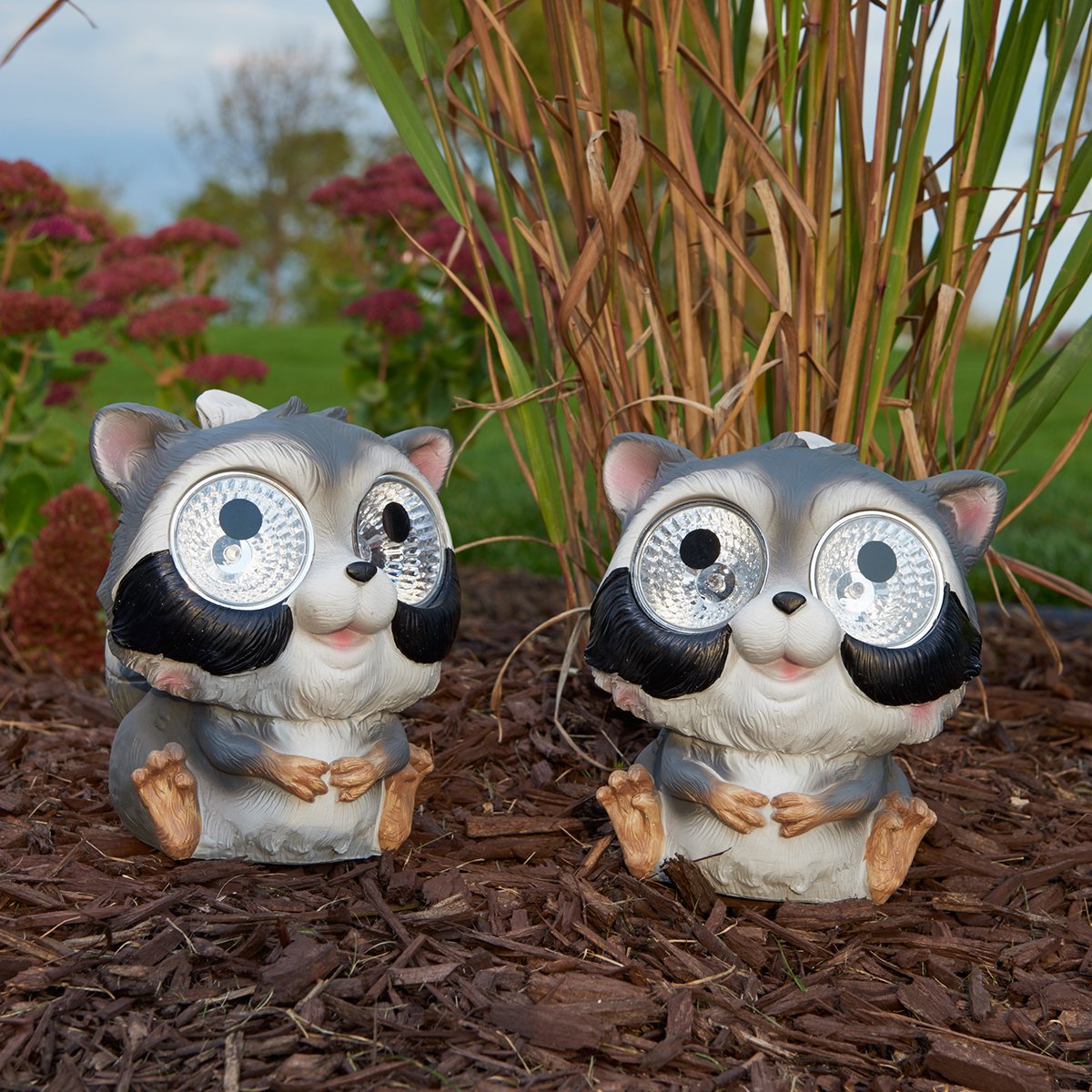 Amazoncom Smart Solar 3591WRM2 Garden Pal Raccoon Accent Light 2