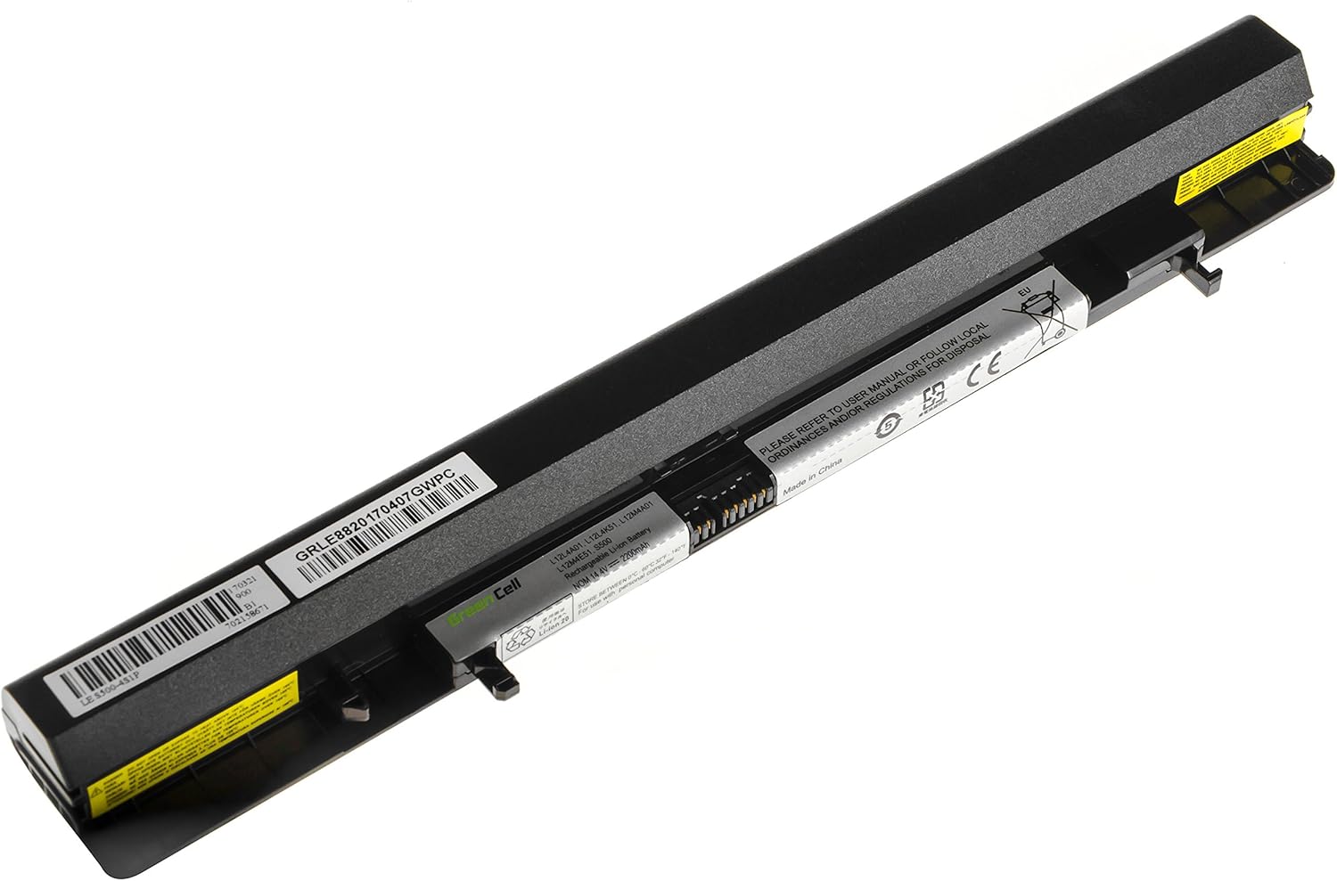 Green Cell Standard Series L12S4A01 Laptop Battery for Lenovo IdeaPad S500 S500 Touch Flex 14 14D 15 15D (4 Cells 2200 mAh 14.4 V Black) - Image 3