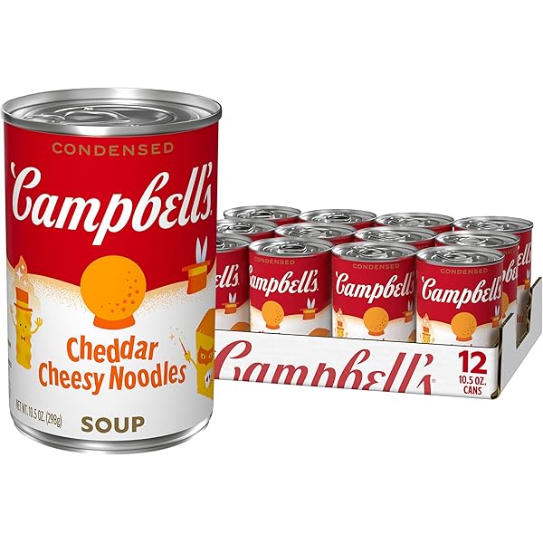 CAMPBELL’S CONDENSED KIDS CHEDDAR CHEESY NOODLE SOUP, 10.5...