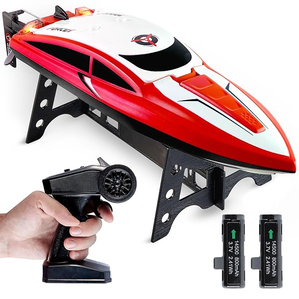 FORCE1 VELOCITY RED FAST RC BOAT- REMOTE CONTROL...