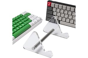 SUEHIODHY 1pcs 1-Tier Acrylic Keyboard Display Stand Clear Mechanical Keyboard Holder Storage Stands for Tablet Picture Frames