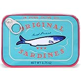 Cessfle Canned Sardines Makeup Bag, Funny Sardine Tin Fish Cosmetic Bag, Creative Cute Makeup Bag Kawaii Pencil Case Pouch, Coquette Make up Pouch for Women…