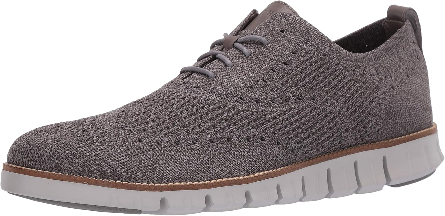 zerogrand stitchlite woven wool wingtip