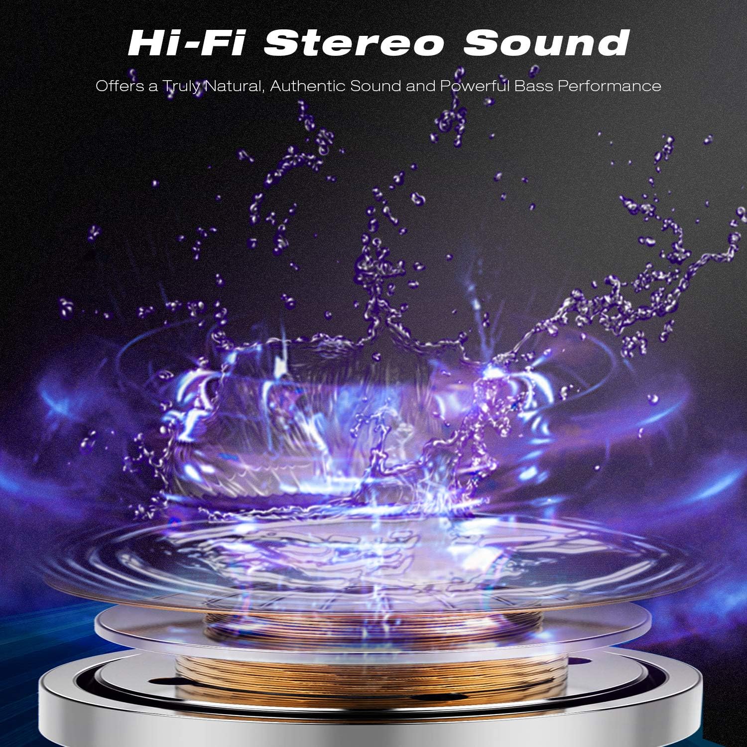 TOZO T6 True Wireless Earbuds Bluetooth Headphones Touch Control with Wireless Charging Case IPX8 Waterproof TWS Stereo Earphones in-Ear Built-in Mic Headset Premium Deep Bass for Sport Black: Electronics
