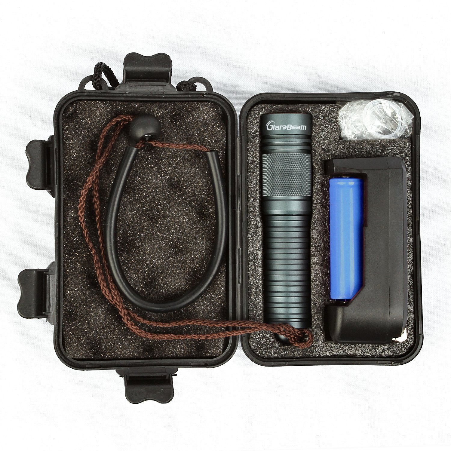 GiareBeam Diving Flashlight 100M Depth Waterproof Underwater Diving Torch Scuba Submarine LED Safety Lights 1000 LM(Battery Included)