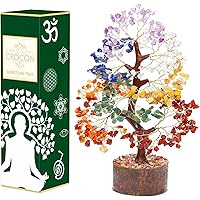 Seven Chakra Tree of Life, Crystal Tree for Positive Energy - Feng Shui Tree, Artificial Tree, Crystal Decoration, Money Tree