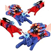 MOTUWE 4 Pack Spider Web Shooters Hero Launcher Wrist Toy Set, Cosplay Gloves with Wrist Toy Funny Decorate Kids Educational Toy Set for Kids Age 4-8