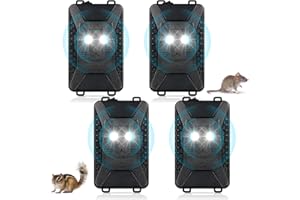 JAHYELEC Rodent Repellent for Car Engine,Car Rodent Repeller Under Hood Rodent Repellent Ultrasonic Battery Operated Mouse Deterrent with Flashing Lights,Keep Rodents Mice Rats Out of Garage Outdoors Indoors