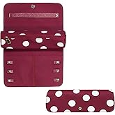 kate spade new york Travel Jewelry Case Organizer, Fabric Jewelry Box for Mother's Day, Cute Jewelry Organizer Holds Necklaces, Rings, Bracelets, Small Jewelry Roll (Julie Dot)