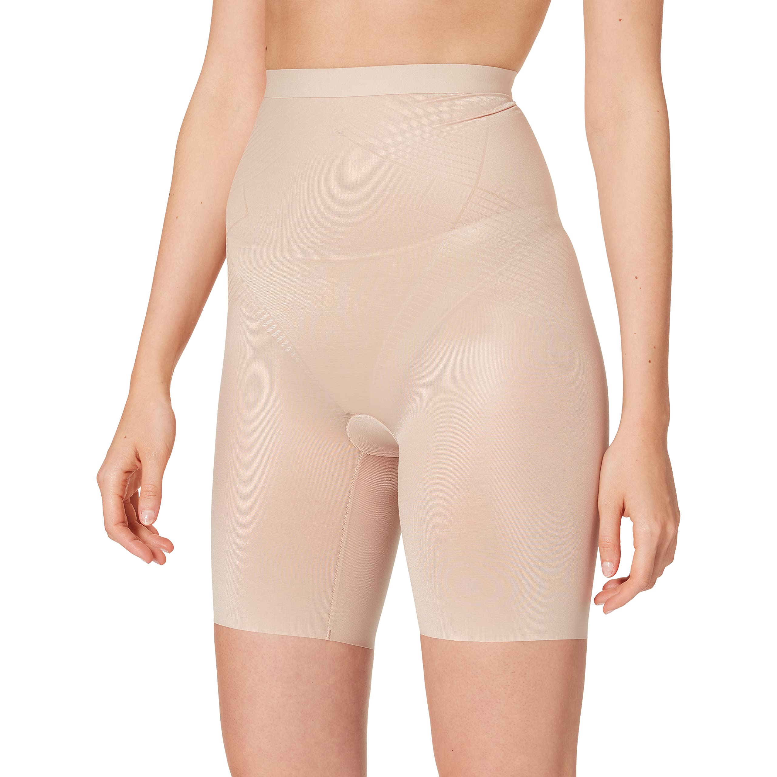 Photo 1 of SPANX Thinstincts 2.0 High-Waist Midthigh Champagne Beige LG - Regular