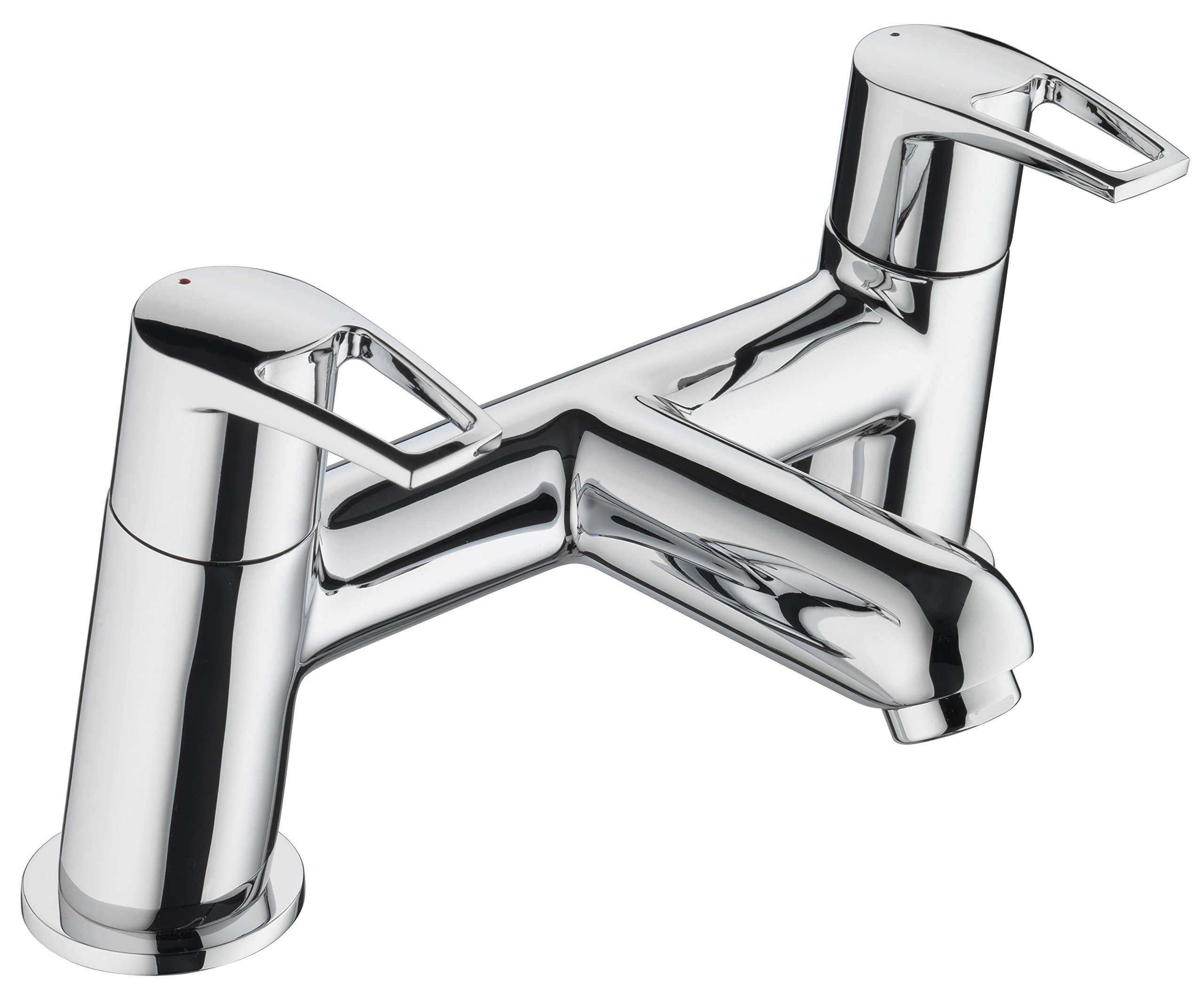 Bristan SM BF C Smile Bath Filler - Chrome Plated, Metallic