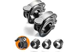ZY-HUAN Mini Adjustable Barbell Clips 1 inch Olympic Barbell Clamps Quick Release Dumbbell Bar Multi-Size Weight Collars for 