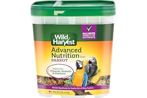 Wild Harvest Advanced Nutrition Parrot, 4 Pounds, Seed, Grain And Vegetable Mix