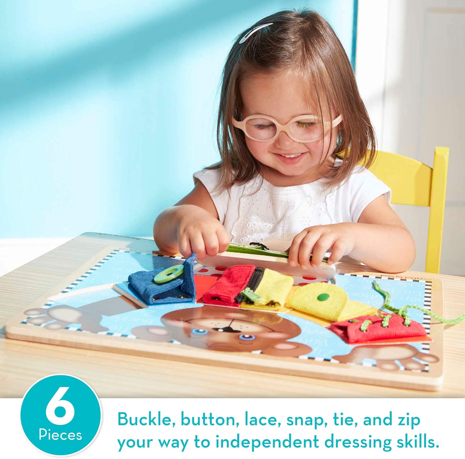 Melissa & Doug Basic Skills Puzzle Board -: Melissa & Doug: Toys & Games