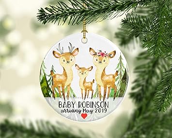christmas ornament baby announcement