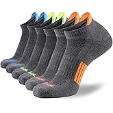 JOYNÉE Men’s Athletic Socks Low Cut Cushion Running Socks Breathable Comfort for Sports 6 Pack