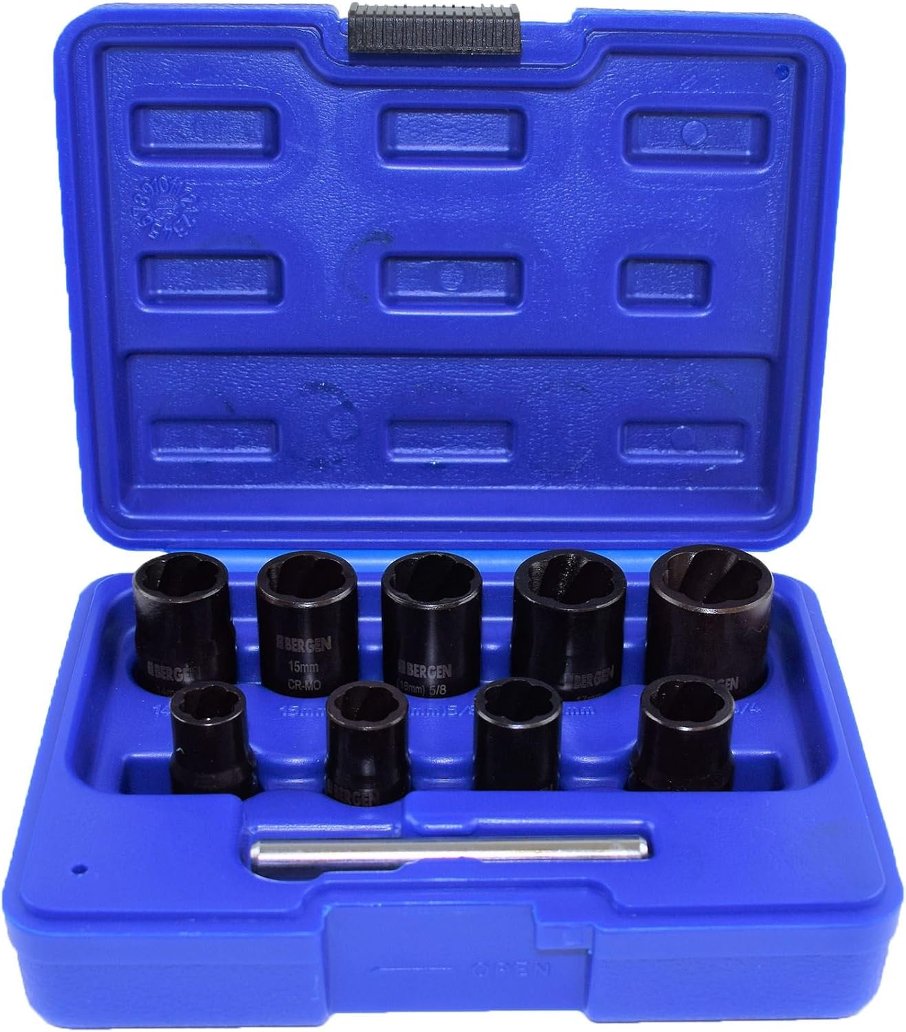 Socket Nut Bolt Stud Locking Wheel Remover Extractor Set 1019mm 3/8