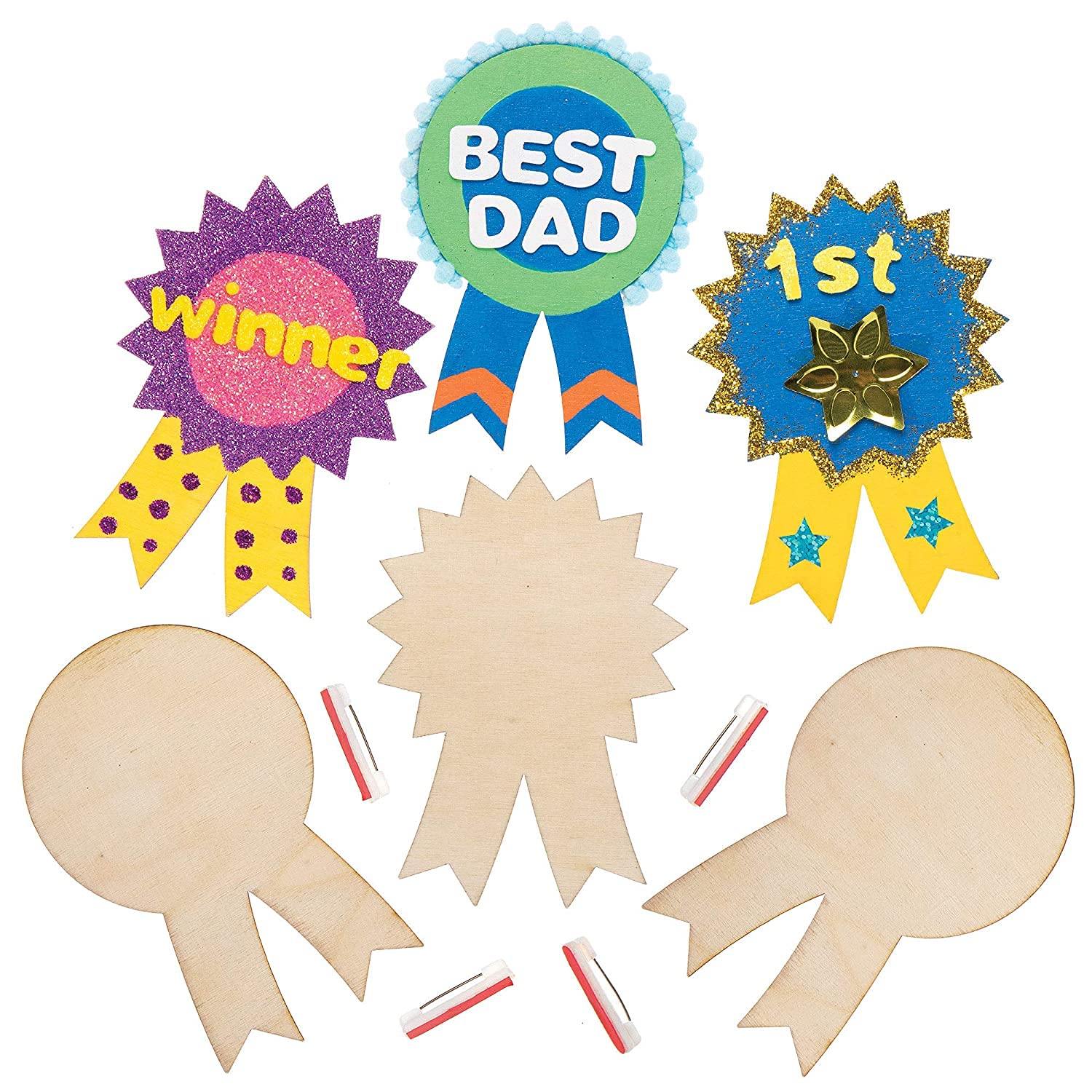 Baker Ross AT718 Viking Axe & Shield Kits - Pack of 2, for Kids Arts and Crafts Projects