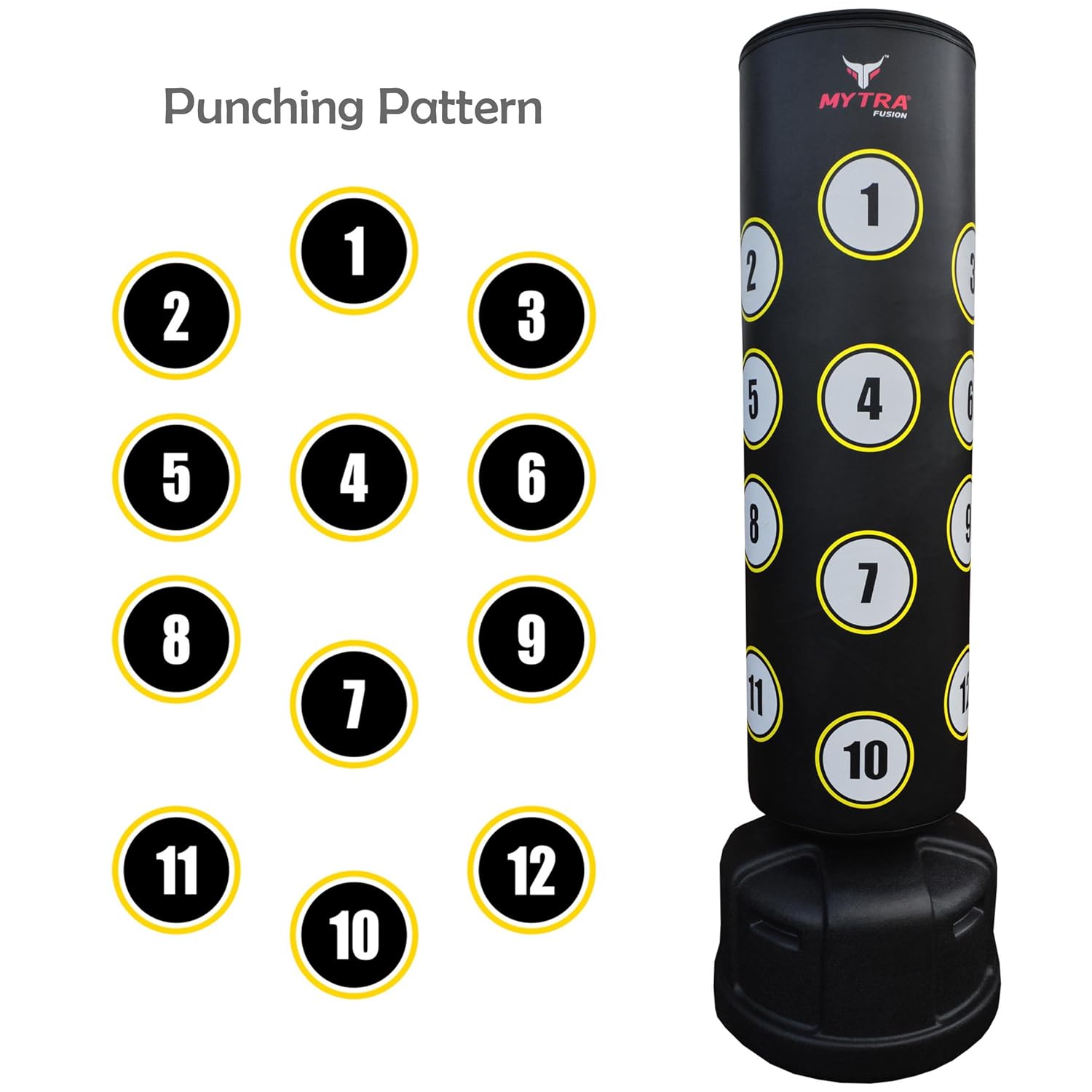 Mytra Fusion Pedestal 6ft Boxing Bag Free Standing Punching Target