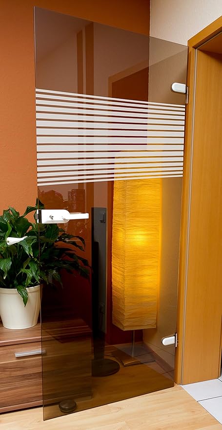 Glasturdekoration Glastur Folie Aufkleber Tattoo Streifen Amazon De Kuche Haushalt