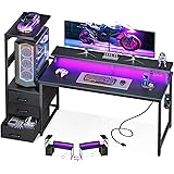 AODK 59 Inch Gaming Desk with USB Charging Ports