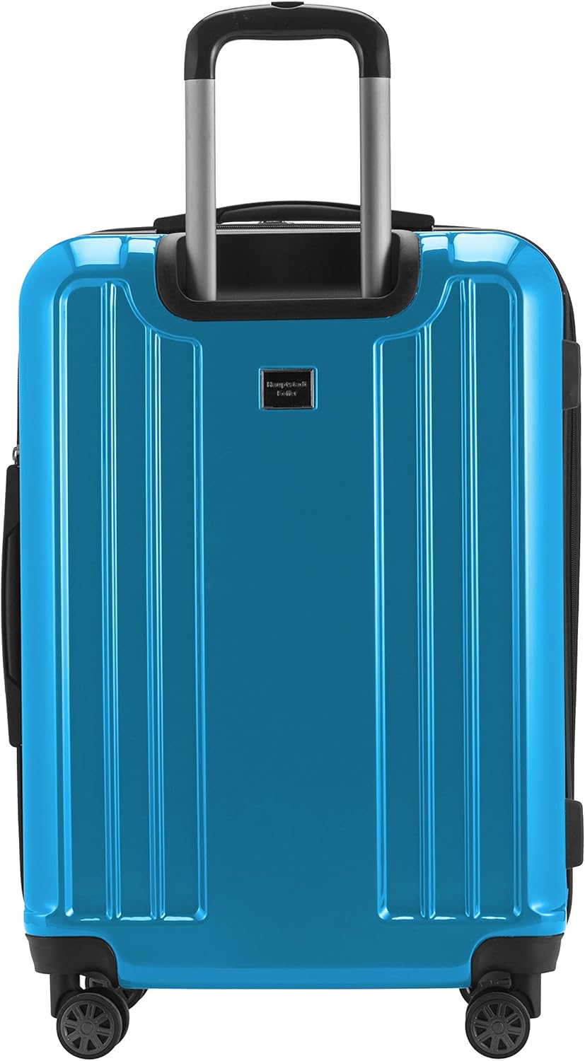 HAUPTSTADTKOFFER - X-Berg - Luggage Suitcase Hardside Spinner Trolley 4 Wheel Expandable TSA, 75 cm, 126 Liter, Cyanblue Glossy - Image 4