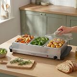 Progress 3 Pan Buffet Server 300W Food Warmer Bain Marie Portable view 5