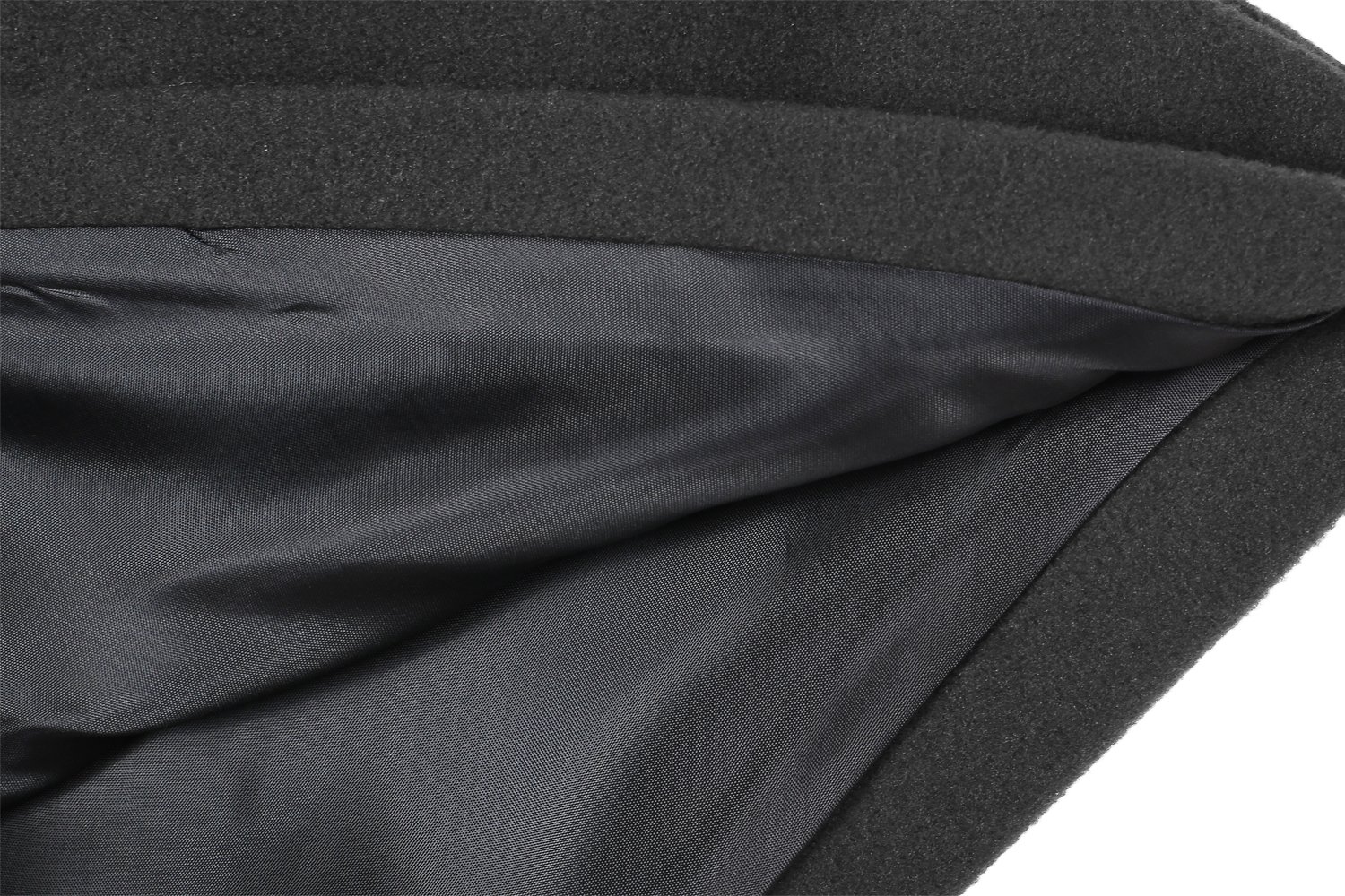 Korie Women Elegant Slim Fit Hooded Thick Pockets Woolen Trench Coat Overcoat (Gray, XXL)