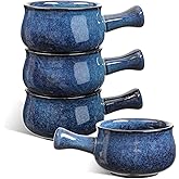 vicrays French Onion Soup Bowls With Handles, 26 Ounce for Soup, Chili, Beef Stew, Chip Resistant, Dishwasher Microwave Safe,