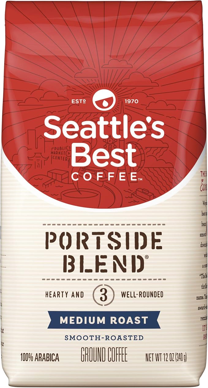 Seattle's Best Portside Blend Ground Coffee (1Pack) Medium Roasted