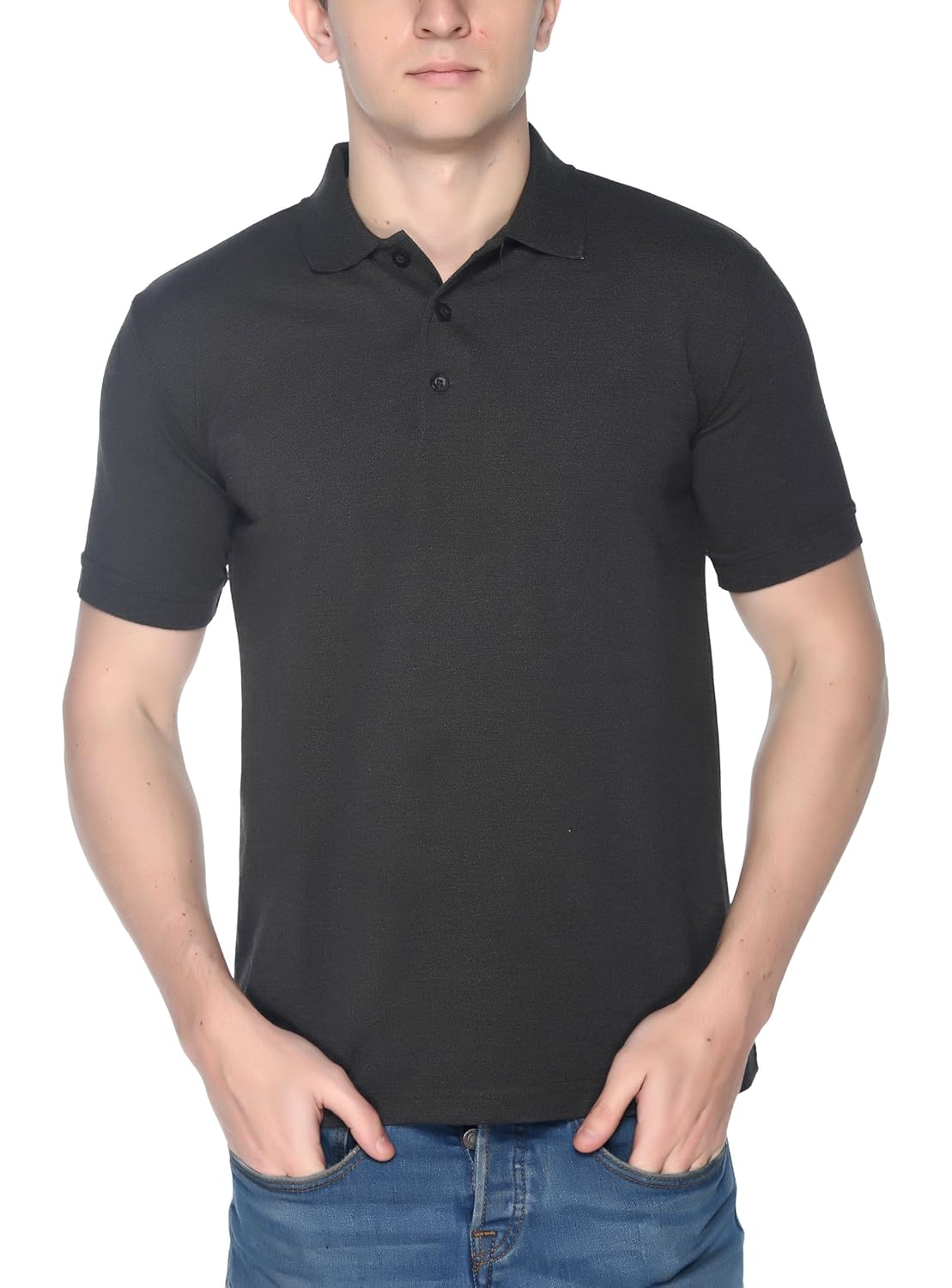 pikmee fastees half sleeve casual neck collar polo t-shirt for men