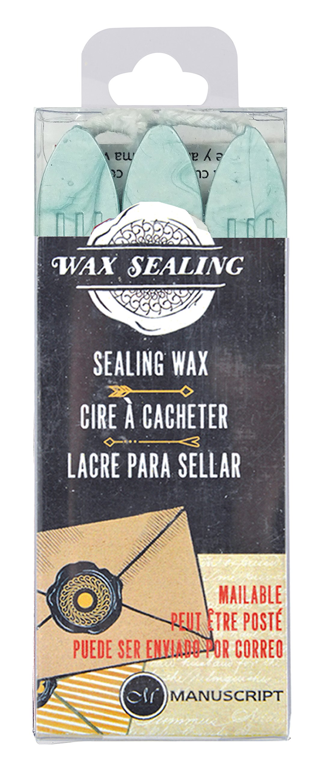 MANUSCRIPT Wax Set Of 3 Aqua, HMEWAQU, MSH7633AQU