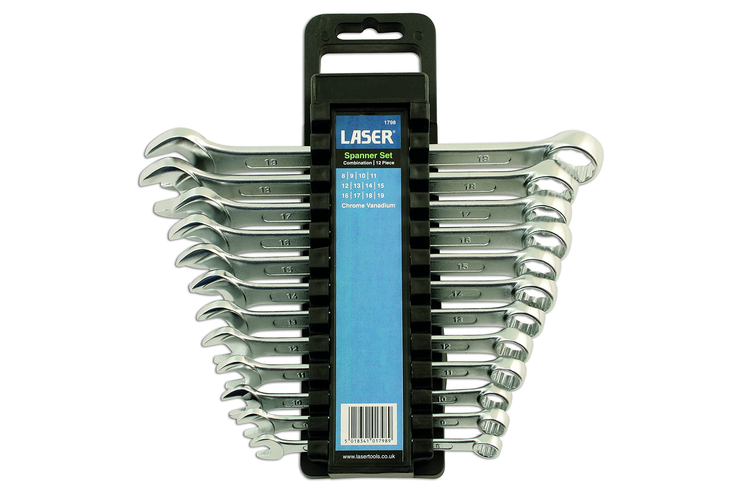 Laser 1798 Combination Spanner Set 12pc