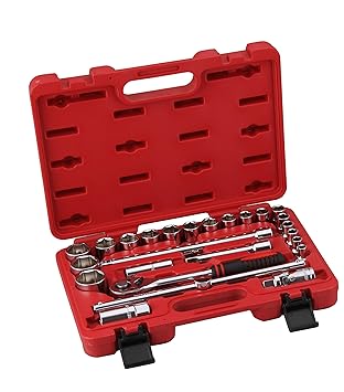 Khadija 1/2 26PCS Rachet Socket Set For Car,Bike & DIY Repair