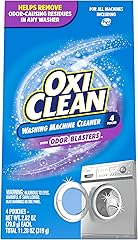 OxiClean Washing Machine Cleaner with Odor Blasters, 4 Count