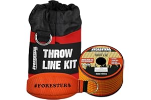 FORESTER Arborist Throw Line Kit W/Bag | 11oz Throw Weight & 166ft Rope | Ultra Slick 100% Polyester Rope | Arborist Equipmen