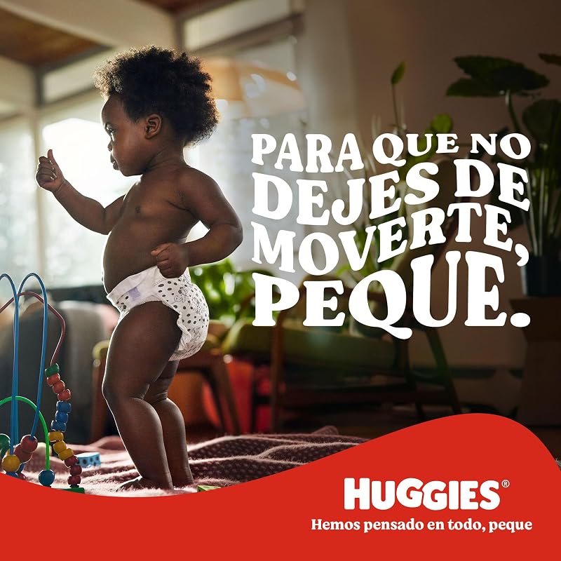 Little Movers Pañales para Bebé con Diseños Disney Talla 3 (4-9 kg), Comodidad para la Piel 24/7, 3 Packs de 56, Total 168 Pañales