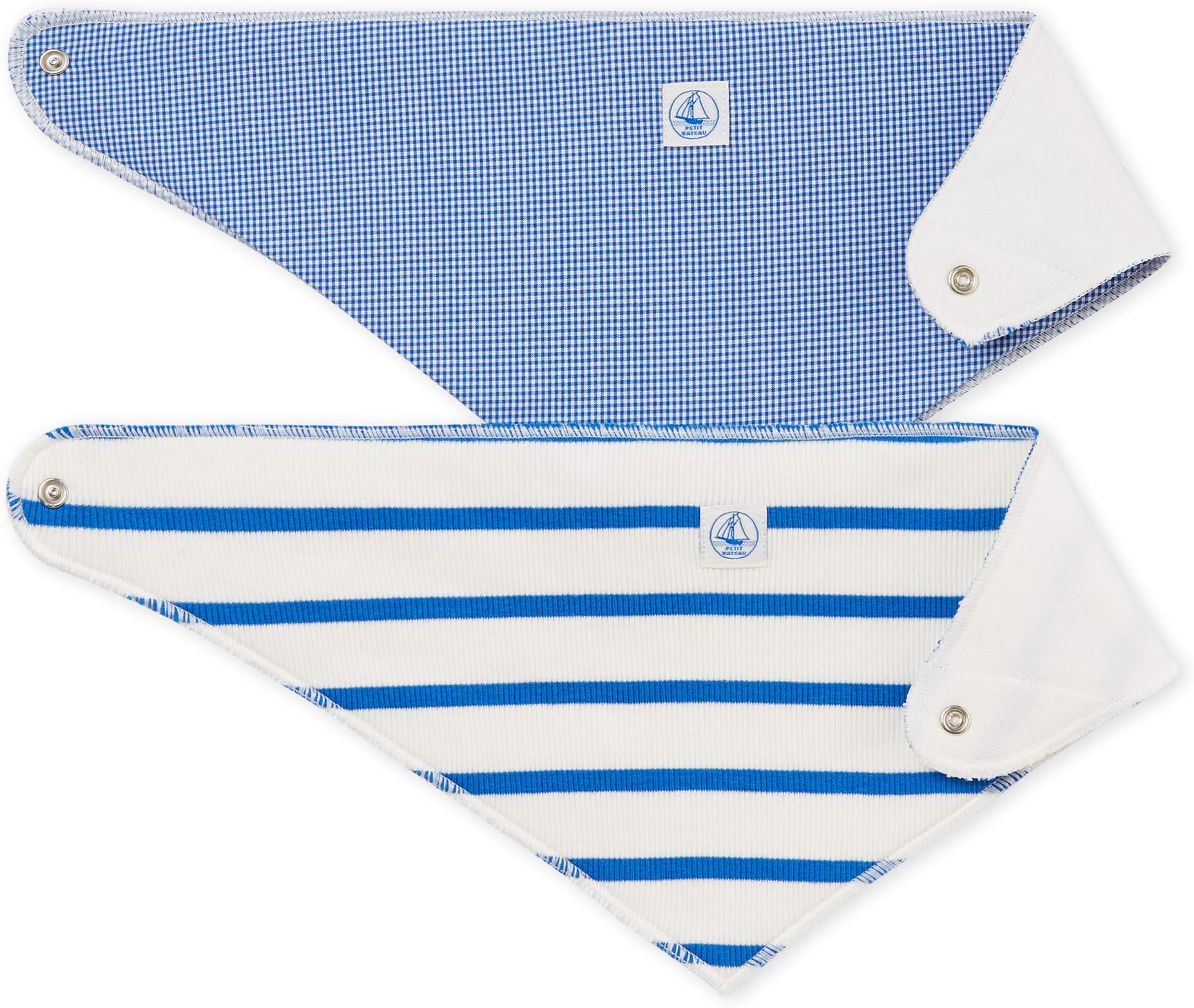 Petit Bateau Baby LOT BADIA Bandana, Blue (variante 1 00), One Size - Pack of 2