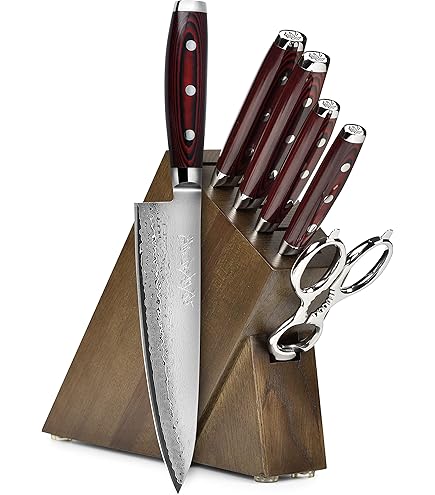Amazon.com: Yaxell Ran Plus 7 Piece Slim Knife Set - Made in Japan
