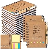 20 Sets Employee Appreciation Gifts Bulk Team Gifts Inspirational Spiral Notebook Journal with Sticky Notes Bamboo Pens Team Together Thank You Gift for Coworker Nurse Teacher Office Staff Volunteer