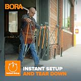 BORA Centipede 2x4 Feet Work Stand Folding Steel Legs CK6S Orange/Black view 3