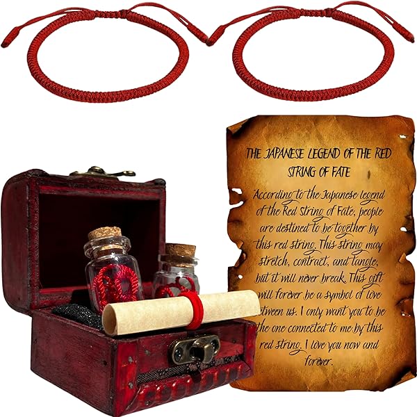 Amazon.com: Helen de Lete Romantic Red Thread 925 Sterling